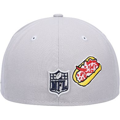 Men's New Era Gray New England Patriots City Describe 59FIFTY Fitted Hat