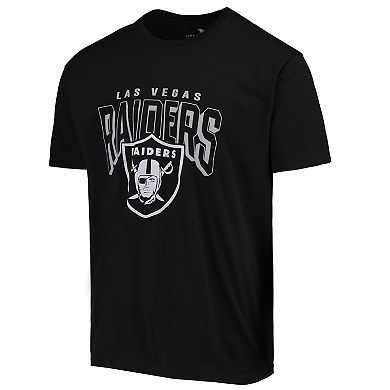 Men's Junk Food Black Las Vegas Raiders Bold Logo T-Shirt