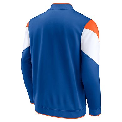 Men's Fanatics Branded Blue/Orange New York Knicks League Best Performance Full-Zip Jacket