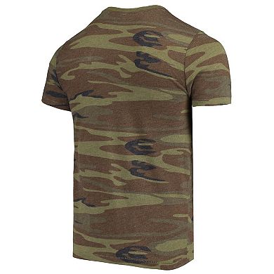 Men's Alternative Apparel Camo Arizona State Sun Devils Arch Logo Tri-Blend T-Shirt