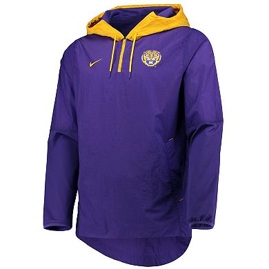 Men's Nike Purple/Gold LSU Tigers Player Quarter-Zip Jacket