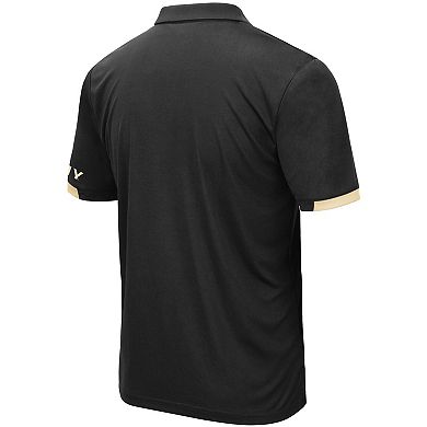 Men's Colosseum Black Army Black Knights Santry Lightweight Polo