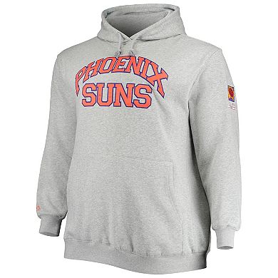 Men's Mitchell & Ness Steve Nash Heathered Gray Phoenix Suns Big & Tall Name & Number Pullover Hoodie