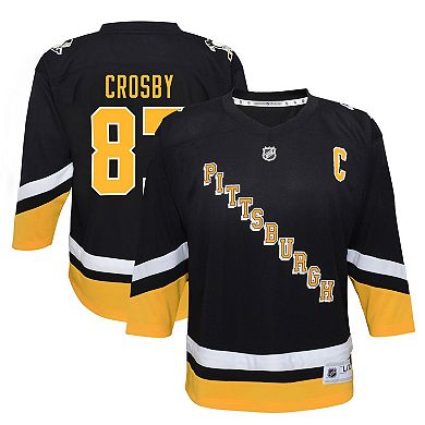 Toddler Sidney Crosby Black Pittsburgh Penguins 2021/22 Alternate Replica Player Jersey