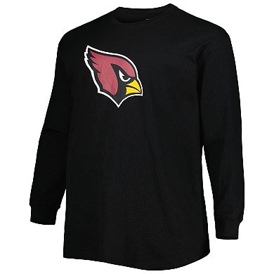 Men's Fanatics Branded Black Arizona Cardinals Big & Tall Thermal Long Sleeve T-Shirt