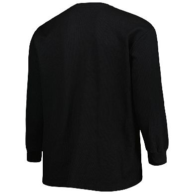 Men's Fanatics Branded Black Arizona Cardinals Big & Tall Thermal Long Sleeve T-Shirt