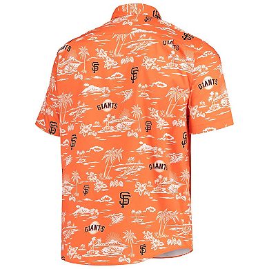 Men's Reyn Spooner Orange San Francisco Giants Kekai Button-Down Shirt