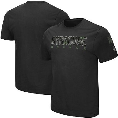 Men's Colosseum Black Syracuse Orange Big & Tall OHT Military Appreciation Informer T-Shirt