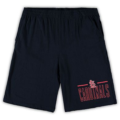 Men's Concepts Sport Red/Navy St. Louis Cardinals Big & Tall T-Shirt & Shorts Sleep Set