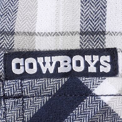 Men's Columbia Navy/White Dallas Cowboys Flare Gun Omni-Wick Button-Up Long Sleeve Shirt