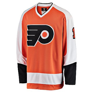 Men's Fanatics Branded Bernie Parent Orange Philadelphia Flyers Premier Breakaway Retired Player Jersey