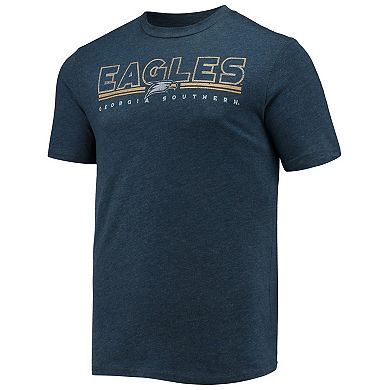 Men's Concepts Sport Heathered Charcoal/Navy Georgia Southern Eagles Meter T-Shirt & Pants Sleep Set