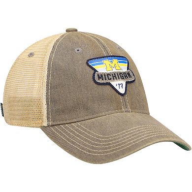 Men's Gray Michigan Wolverines Legacy Point Old Favorite Trucker Snapback Hat