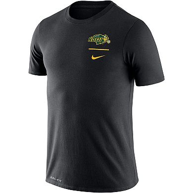 Men's Nike Black NDSU Bison Logo Stack Legend Performance T-Shirt