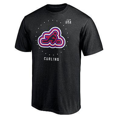 Men's Fanatics Branded Black Team USA Curling T-Shirt