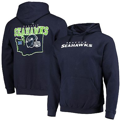 Men's New Era College Navy Seattle Seahawks Local Pack Pullover Hoodie