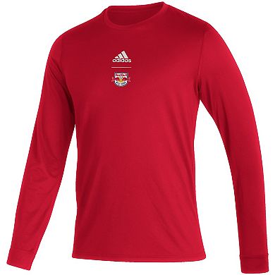 Men's adidas Red New York Red Bulls Club Long Sleeve T-Shirt