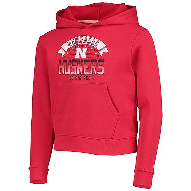 Youth League Collegiate Wear Scarlet Nebraska Huskers Essential Pullover Hoodie