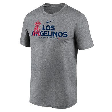 Men's Nike Heathered Charcoal Los Angeles Angels Local Rep Legend Performance T-Shirt