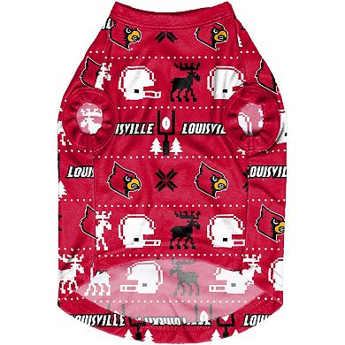 FOCO Louisville Cardinals Printed Dog Sweater