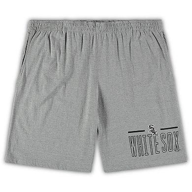 Men's Concepts Sport Black/Heathered Gray Chicago White Sox Big & Tall T-Shirt & Shorts Sleep Set