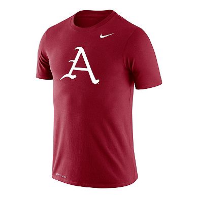 Men's Nike Cardinal Arkansas Razorbacks School Baseball Logo Legend Performance T-Shirt