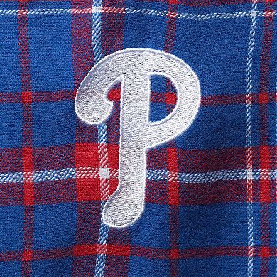 Men's Concepts Sport Royal/Red Philadelphia Phillies Big & Tall Team Flannel Pants