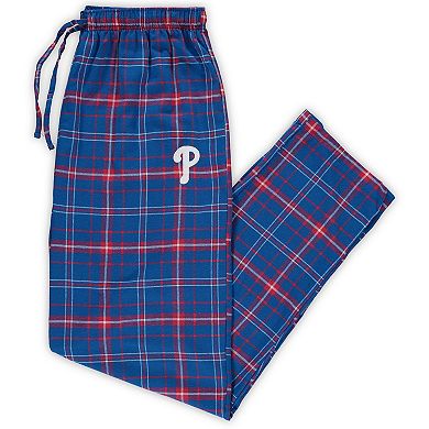 Men's Concepts Sport Royal/Red Philadelphia Phillies Big & Tall Team Flannel Pants