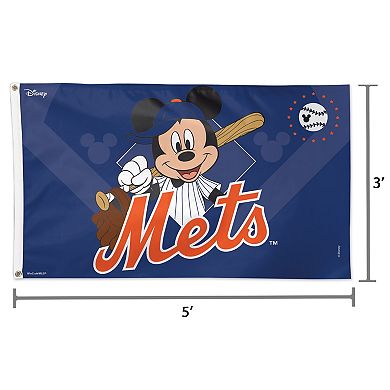 WinCraft New York Mets Single-Sided 3' x 5' Deluxe Disney Flag