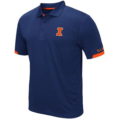 Men's Colosseum Navy Illinois Fighting Illini Santry Lightweight Polo