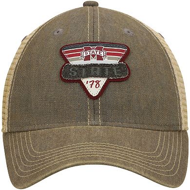 Men's Gray Mississippi State Bulldogs Legacy Point Old Favorite Trucker Snapback Hat