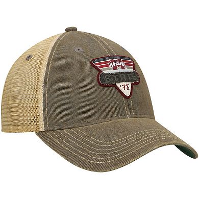 Men's Gray Mississippi State Bulldogs Legacy Point Old Favorite Trucker Snapback Hat