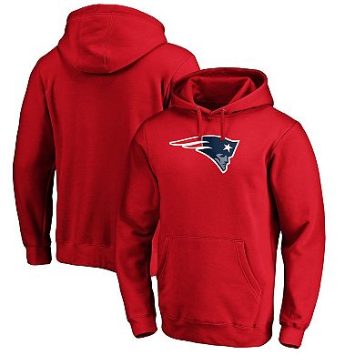 Men's Fanatics Branded Red New England Patriots Team Logo Pullover Hoodie