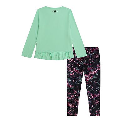 Baby & Toddler Girls Under Armour Dark Forest Long Sleeve Tee and Leggings Set