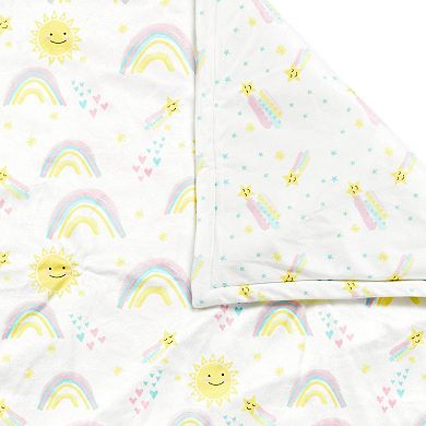 Lush Decor Sunshine Rainbow Reversible Soft & Plush Oversized Soft Blanket
