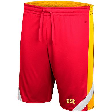 Men's Colosseum Cardinal/Gold USC Trojans Am I Wrong Reversible Shorts