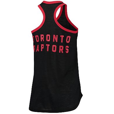 Women's G-III Sports by Carl Banks Black Toronto Raptors Showdown Scoop-Neck Racerback Tank Top