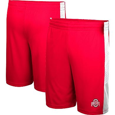 Youth Colosseum Scarlet Ohio State Buckeyes Very Thorough Colorblock Shorts