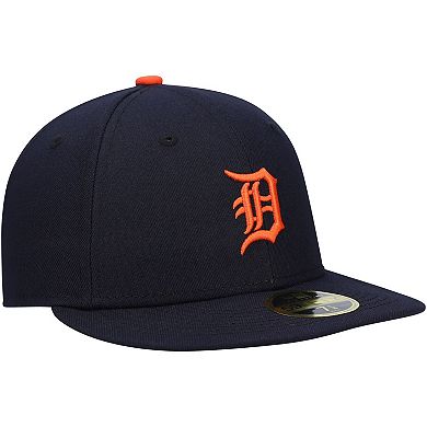 Men's New Era Navy Detroit Tigers Authentic Collection On-Field Road Low Profile 59FIFTY Fitted Hat