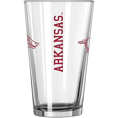 Arkansas Razorbacks Letterman Logo 16oz. Pilsner Glass