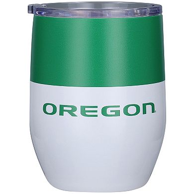 Oregon Ducks 16oz. Colorblock Stainless Steel Curved Tumbler