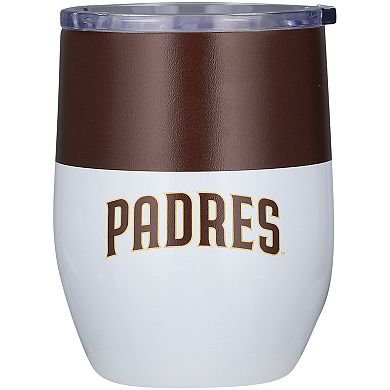 San Diego Padres 16oz. Colorblock Stainless Steel Curved Tumbler