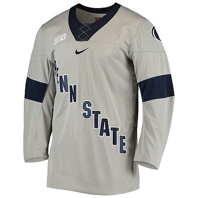 Men's Nike Gray Penn State Nittany Lions Replica Hockey Jersey