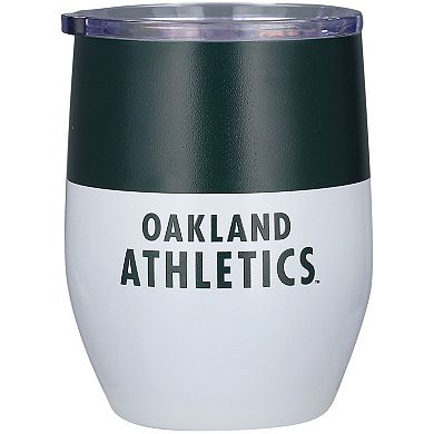 Oakland Athletics 16oz. Colorblock Stainless Steel Curved Tumbler