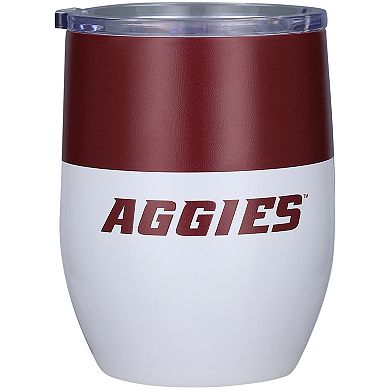 Texas A&M Aggies 16oz. Colorblock Stainless Steel Curved Tumbler