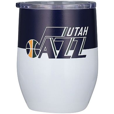 Utah Jazz 16oz. Colorblock Stainless Steel Curved Tumbler