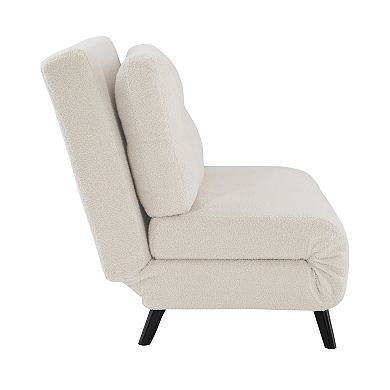 Linon Hilda Fold Out Chair Lounger Bed
