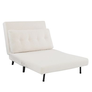 Linon Hilda Fold Out Chair Lounger Bed