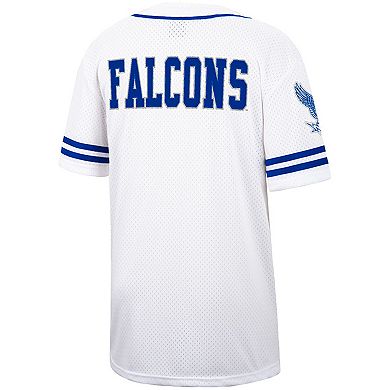 Men's Colosseum White/Royal Air Force Falcons Free Spirited Baseball Jersey
