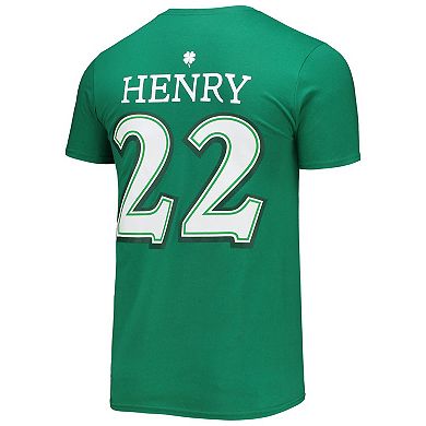 Men's Fanatics Branded Derrick Henry Green Tennessee Titans St. Patrick's Day Icon Player T-Shirt